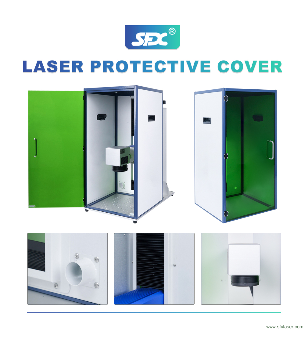 SFX Enclosure Laser Protective Cover for Split Type Fiber Laser Engraver SFX Enclosure Laser Protective Cover for Split Type Fiber Laser Engraver